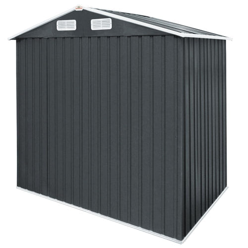GARDEBRUK® XXXL Metall Gerätehaus 8m² mit Fundament 315x260x180cm Schiebetür Anthrazit Geräteschuppen Gartenhaus 15m³